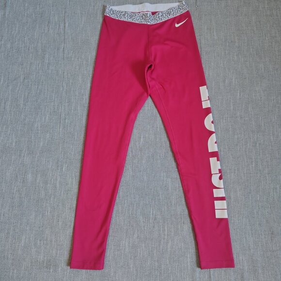 Nike Pro Pants Leggings Tights Compression Dri Fit Training Script Swoosh Mens - Picture 1 of 9